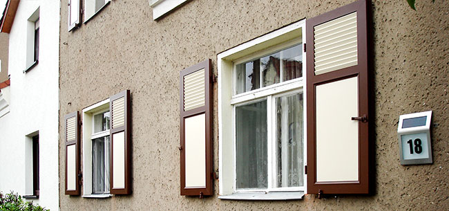 Fensterladen Kombination